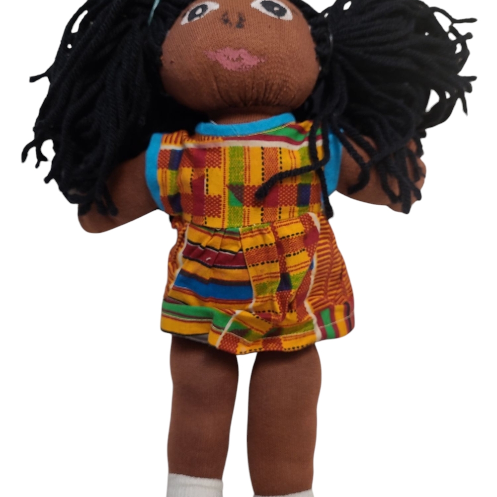 Handmade Afrocentic African American Rag Doll